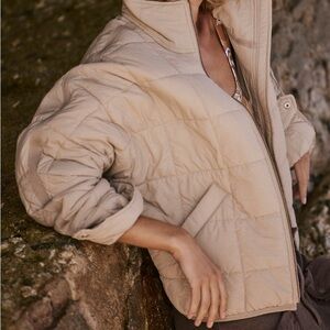 FP Movement by Free People Beige Puffer Jacket